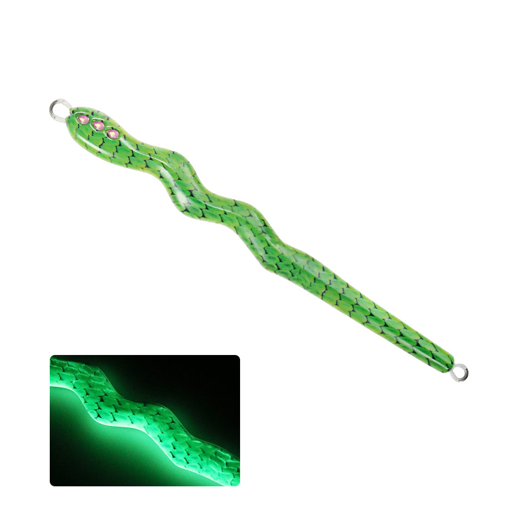 JIGGING PRO 3 Eyes Snake Metal Jig – UV Glow Saltwater Jigging Lure 40g-100g