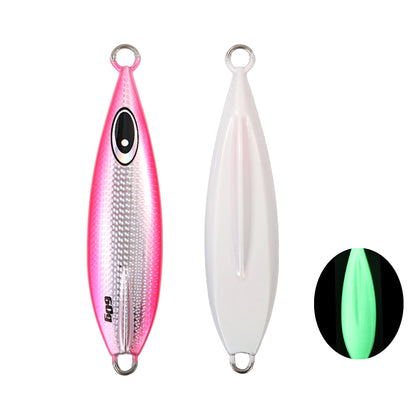 JIGGING PRO 60g 80g 100g 150g 200g Slow Flat Fall Metal Jig Slow Jigging Lure