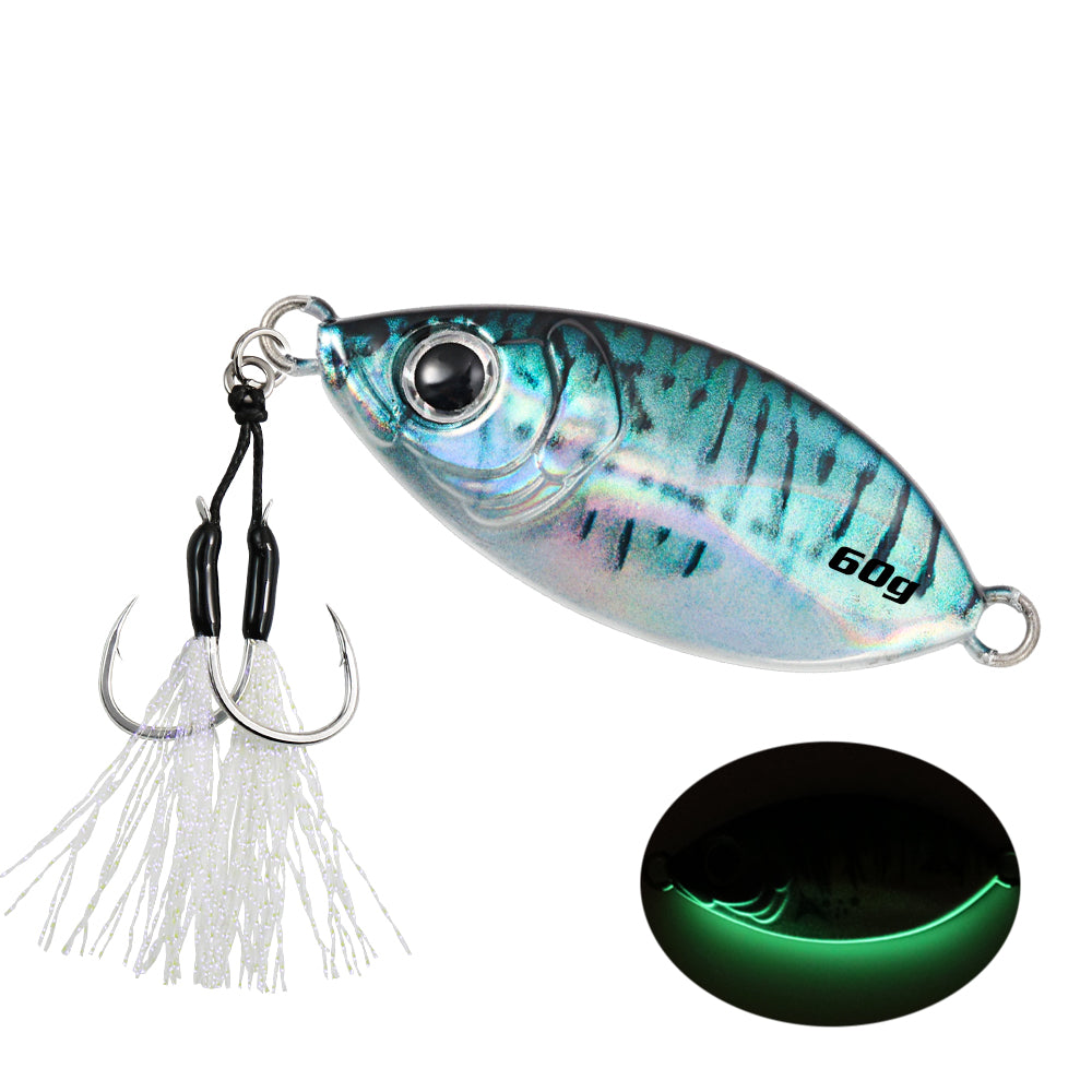 JIGGING PRO 3D Printed Micro Jig - 20g/40g/60g Ultra-Realistic Saltwater Casting Lure