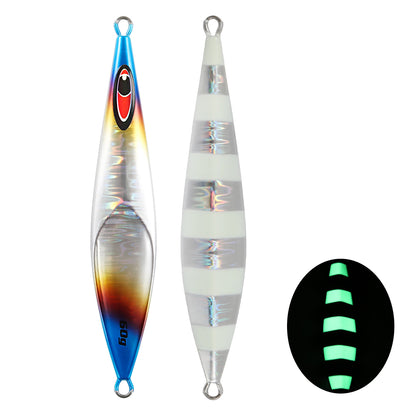 JIGGING PRO Rector Slow Jigging Metal Jig | UV Glow, 60–210g
