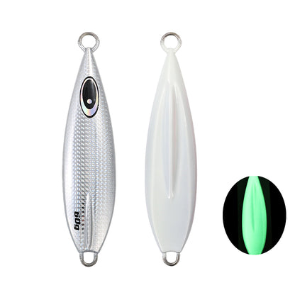 JIGGING PRO 60g 80g 100g 150g 200g Slow Flat Fall Metal Jig Slow Jigging Lure