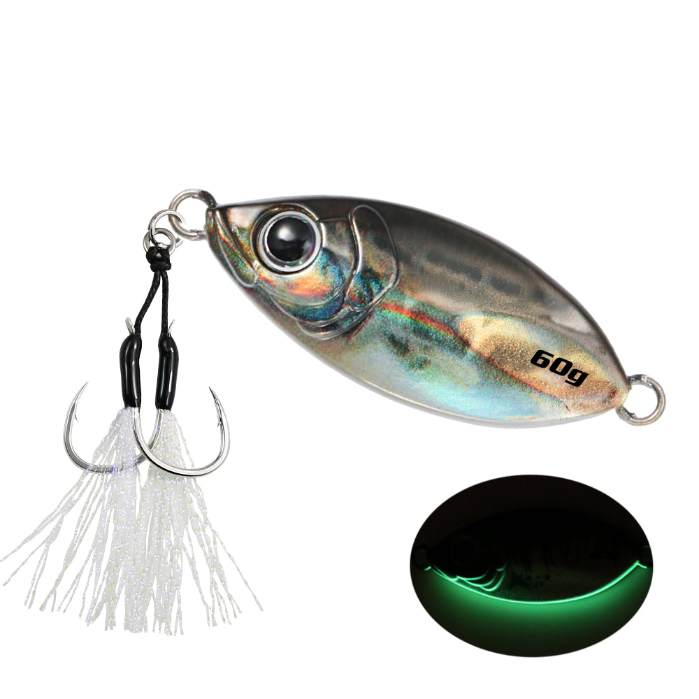 JIGGING PRO 3D Printed Micro Jig - 20g/40g/60g Ultra-Realistic Saltwater Casting Lure