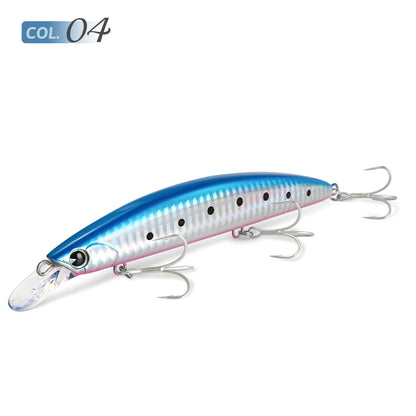 JIGGING PRO 130mm 23g Floating Minnow Lure For Flatfish Long Casting Saltwater Fishing Bait