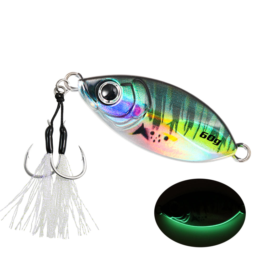 JIGGING PRO 3D Printed Micro Jig - 20g/40g/60g Ultra-Realistic Saltwater Casting Lure