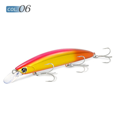 JIGGING PRO 130mm 23g Floating Minnow Lure For Flatfish Long Casting Saltwater Fishing Bait