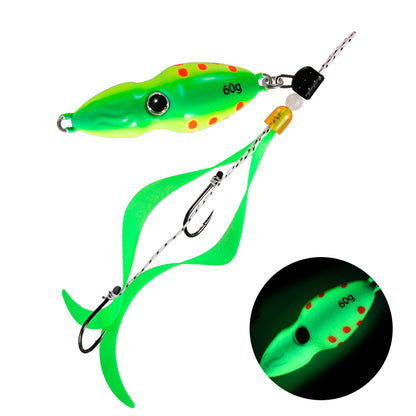 Gourd Slider Jig 45g & 60g with Skirted Hooks | JIGGING PRO