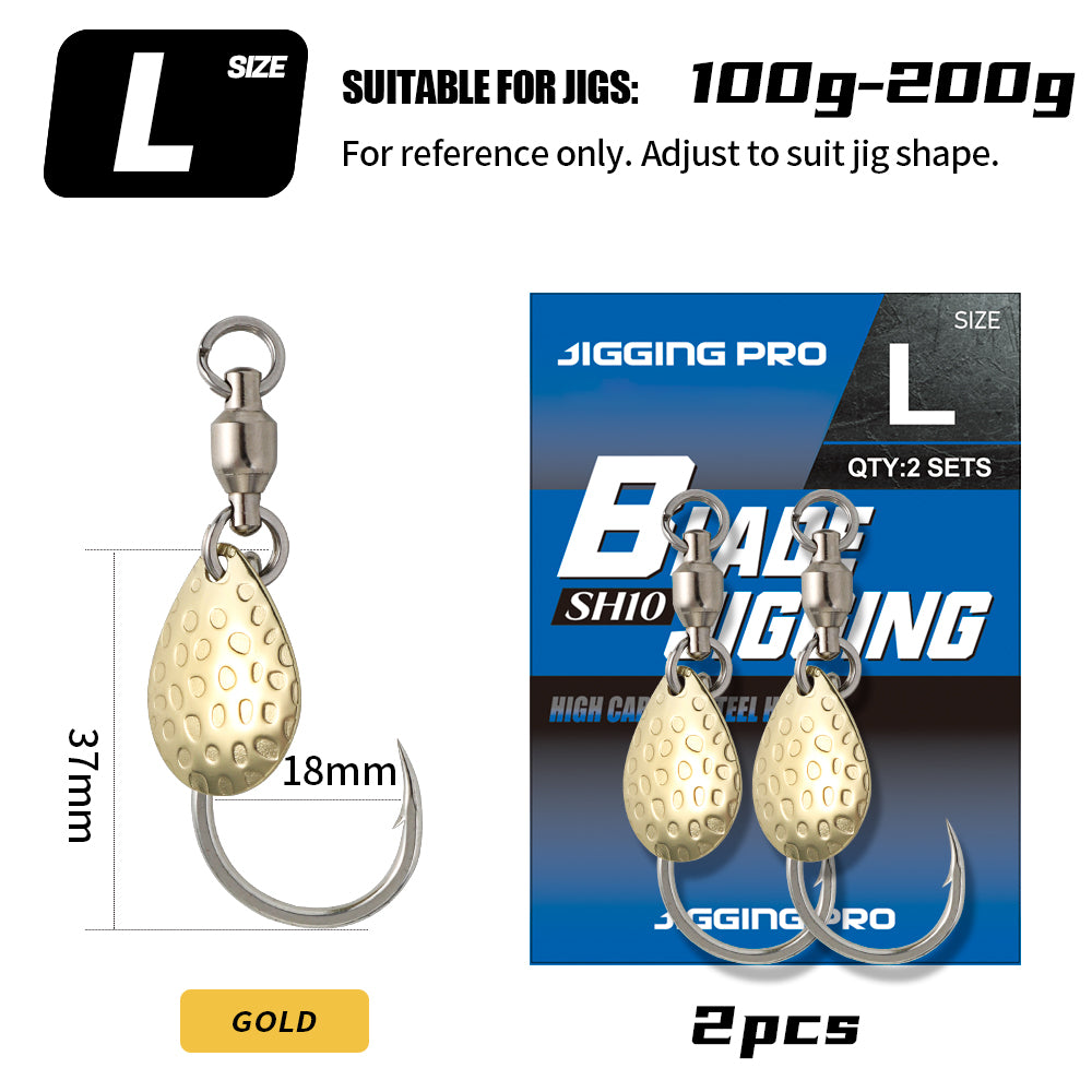 JIGGING PRO SH010 Blade Assist Hook for Saltwater Jigging