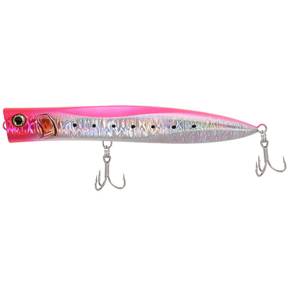 JIGGINGPRO 230mm 95g Duckdive Topwater Slim Popper Diving Pencil Lure