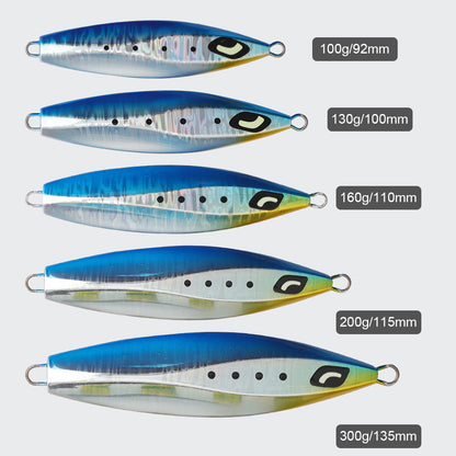 JIGGING PRO Slow Jigging Lure 100g 130g 160g 200g  Japan Design Ocean Stinger Wing Lure Metal Jig