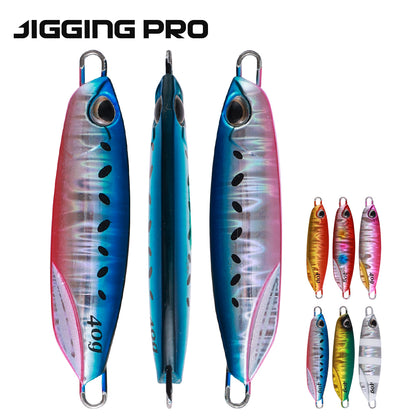 20g 30g 40g 60g 80g Drag Metal Cast Jig Fishing Lure For Freshwater Saltwater