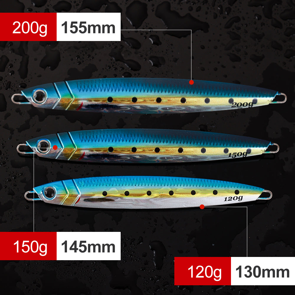 120g 150g 200g Vertical Jig 3D Jigging Lure