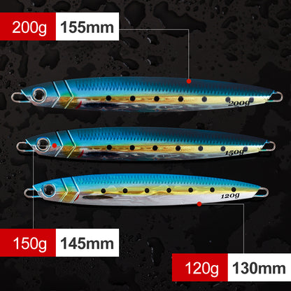 120g 150g 200g Vertical Jig 3D Jigging Lure