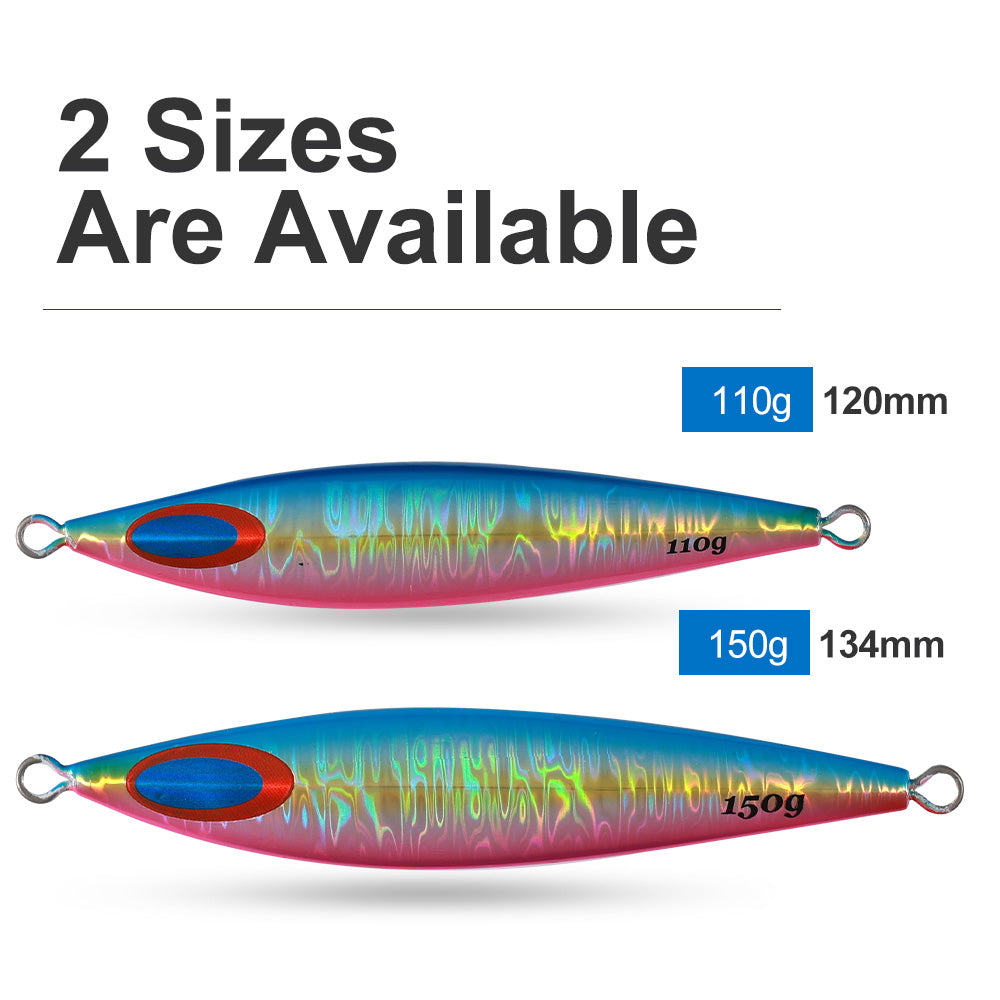 110g 150g FK Jigs Slow Pitch Jigging Lure Saltwater Fishing Lure