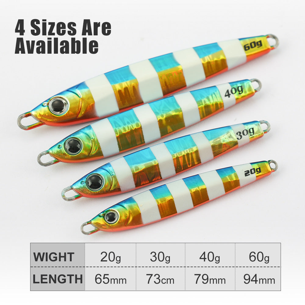 20g 30g 40g 60g GUN Jig Shore Casting Jig Fishing Lure Mackerel Lure